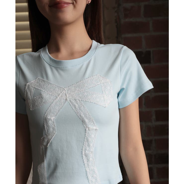 【HOOK】for girls ドットリボン半袖TEE Tシャツ【SS】 | HOOK | 詳細画像12 