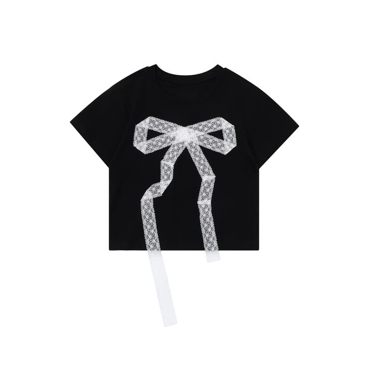 【HOOK】for girls ドットリボン半袖TEE Tシャツ【SS】 | HOOK | 詳細画像3 