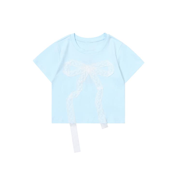 【HOOK】for girls ドットリボン半袖TEE Tシャツ【SS】 | HOOK | 詳細画像4 