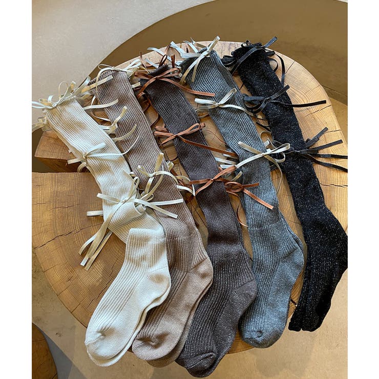 「Jasmine」リボンソックス レディース Jasmine | aimoha  | 詳細画像1 