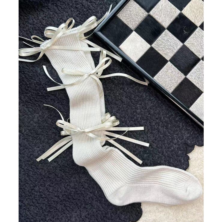 「Jasmine」リボンソックス レディース Jasmine | aimoha  | 詳細画像2 