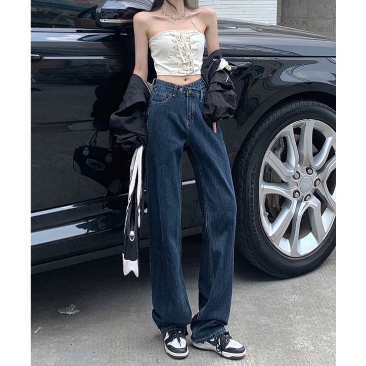 【Jasmine】ウエストデザインデニムパンツ Jasmine Grandifl… | aimoha  | 詳細画像7 