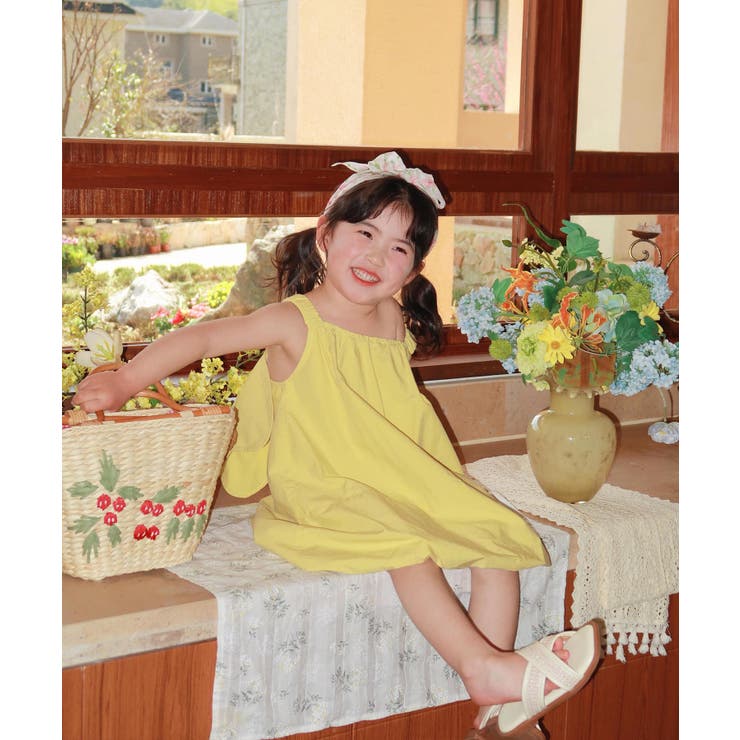 【aimoha-KIDS-】ちょうちょワンピース 【SS】 | aimoha kids | 詳細画像2 