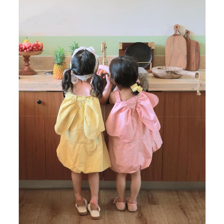 【aimoha-KIDS-】ちょうちょワンピース 【SS】 | aimoha kids | 詳細画像3 