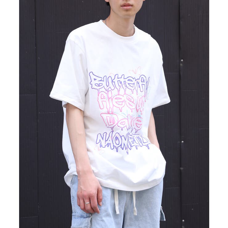 ホワイト2 | HOOK -select-  ポッププリント半袖TEE Tシャツ【SS】 | HOOK
