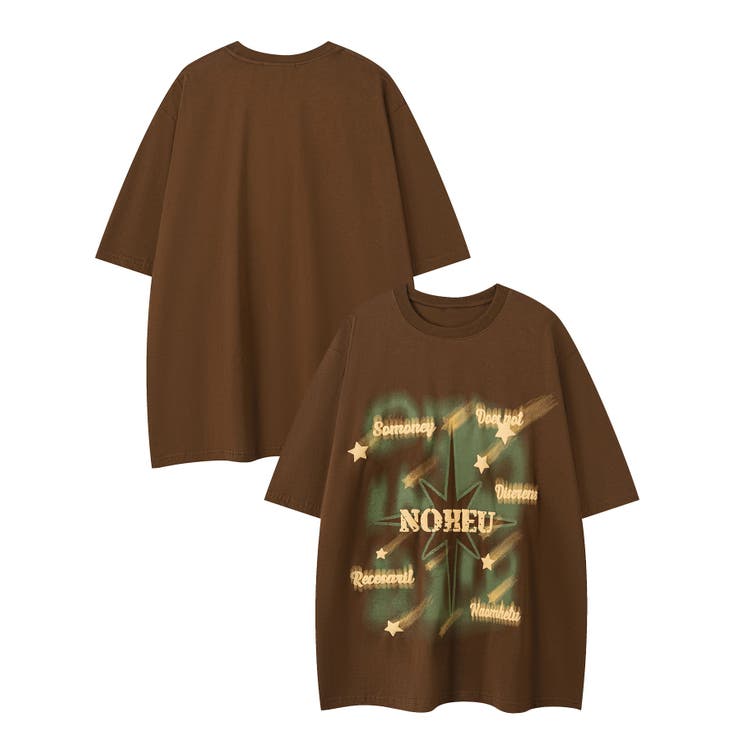 モカ | HOOK -select-  ポッププリント半袖TEE Tシャツ【SS】 | HOOK