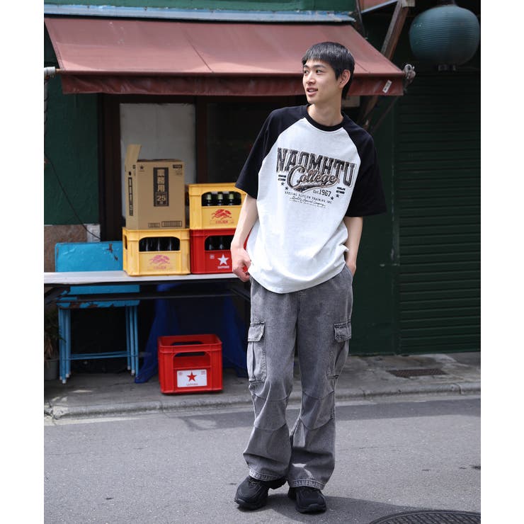 HOOK  select アメカジ英字プリントラグランスリーブビッグTEE | HOOK | 詳細画像8 