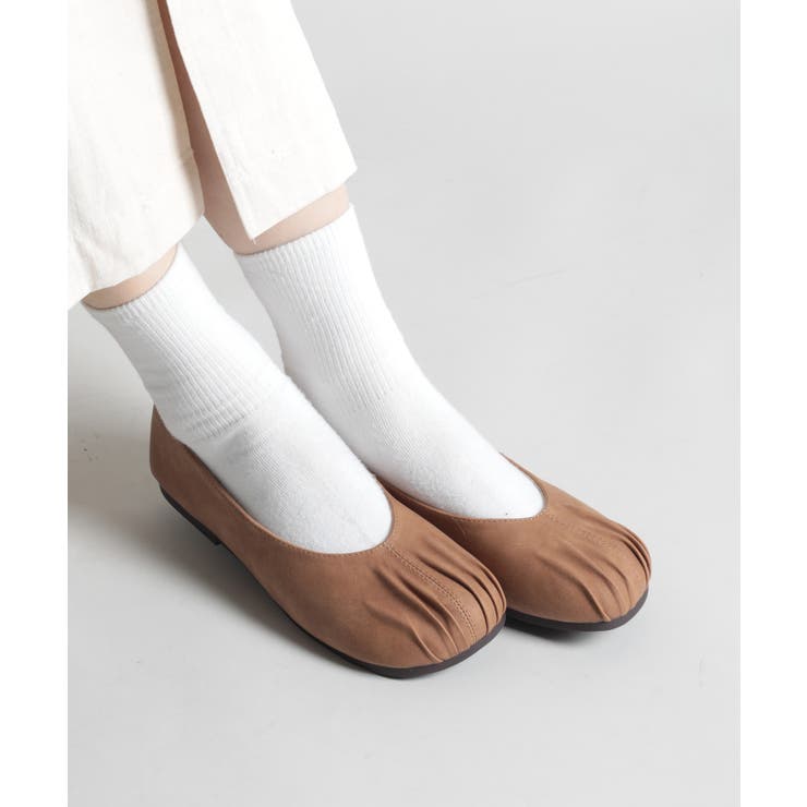 ブラウン | 【shoes365】装飾しわパンプス | aimoha 