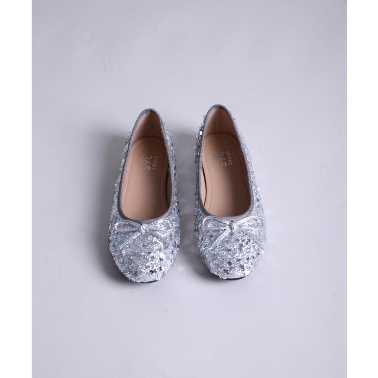 シルバー | 【shoes365】スパンコールバレエシューズ パンプス 靴 | aimoha 