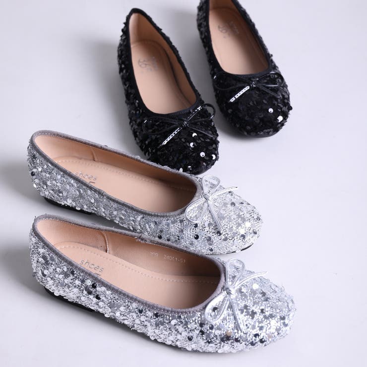 【shoes365】スパンコールバレエシューズ パンプス 靴 | aimoha  | 詳細画像1 