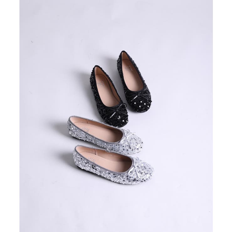 【shoes365】スパンコールバレエシューズ パンプス 靴 | aimoha  | 詳細画像4 