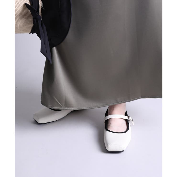 【shoes365】スクエアトゥのバックル付きパンプス | aimoha  | 詳細画像5 