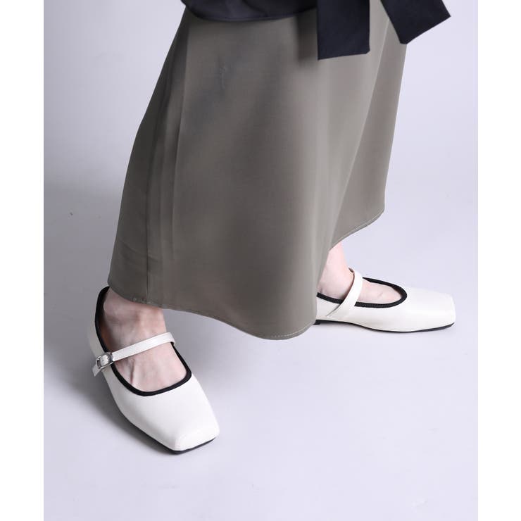 【shoes365】スクエアトゥのバックル付きパンプス | aimoha  | 詳細画像6 