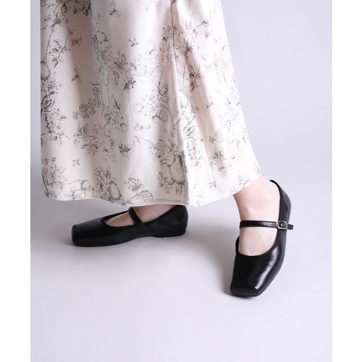 【shoes365】スクエアトゥのバックル付きパンプス | aimoha  | 詳細画像8 