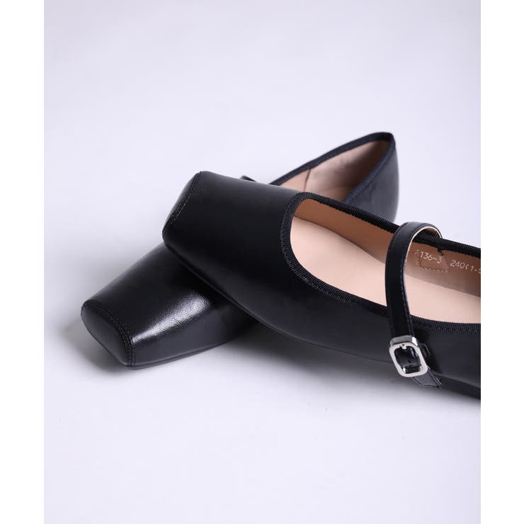 【shoes365】スクエアトゥのバックル付きパンプス | aimoha  | 詳細画像10 