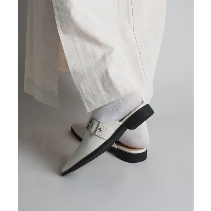 【shoes365】ベルトデザインスリッパ風パンプス 靴 シューズ | aimoha  | 詳細画像8 