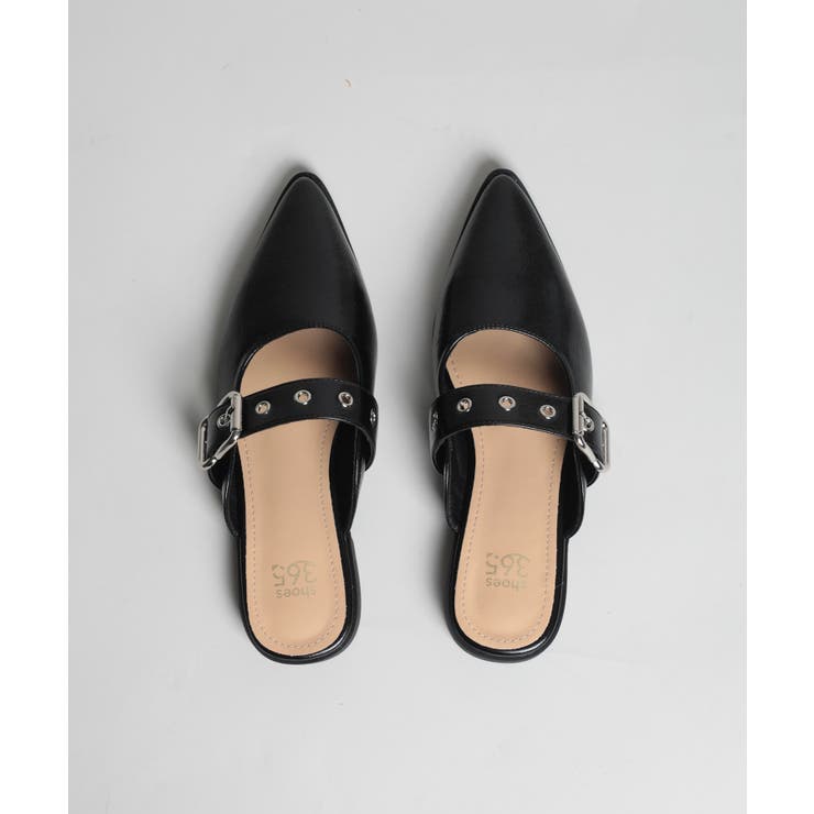 【shoes365】ベルトデザインスリッパ風パンプス 靴 シューズ | aimoha  | 詳細画像17 