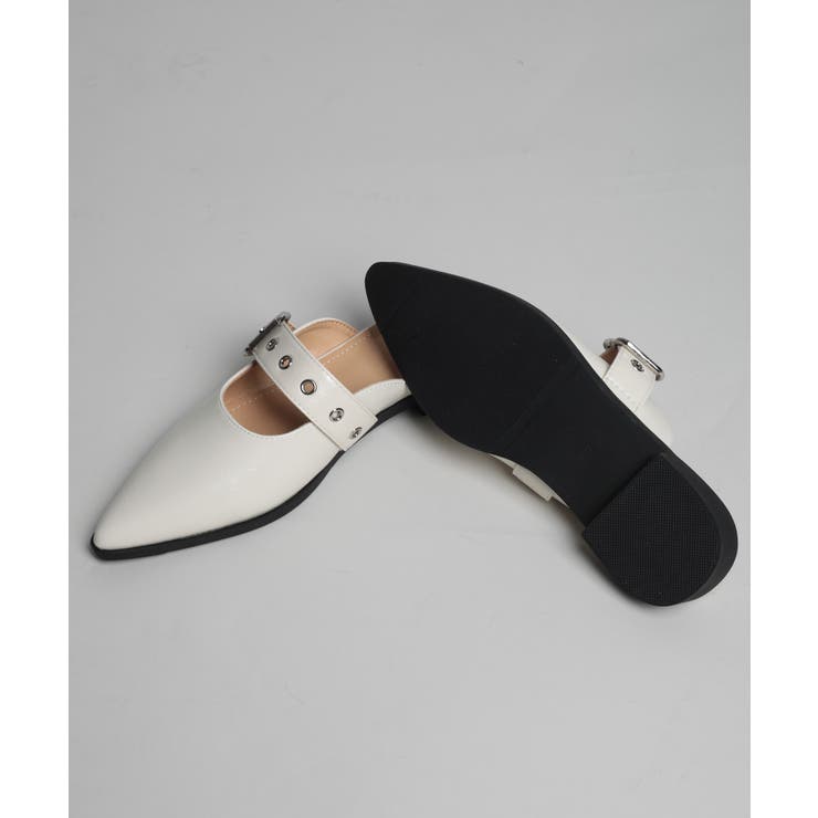 【shoes365】ベルトデザインスリッパ風パンプス 靴 シューズ | aimoha  | 詳細画像19 