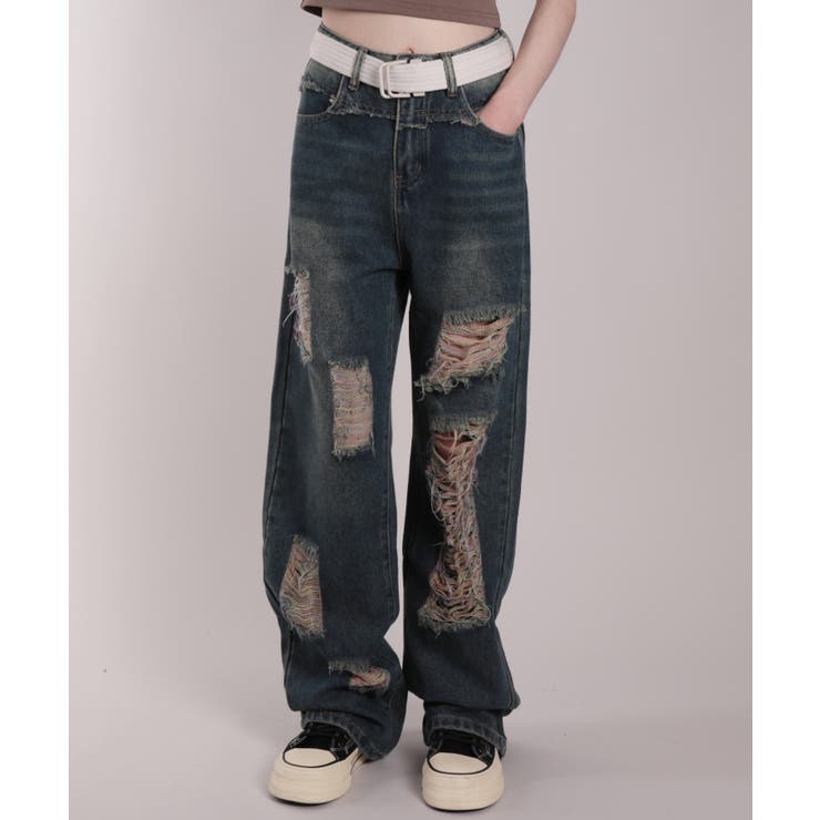 for girls ダメージ加工[品番：XT000010772]｜HOOK（フック）の