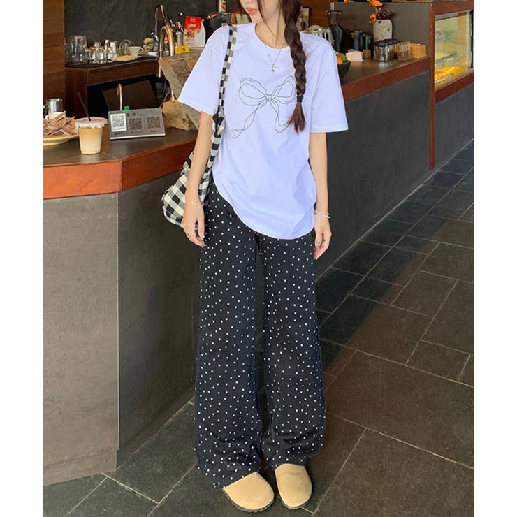 フラワーロングパンツ | aimoha  | 詳細画像2 