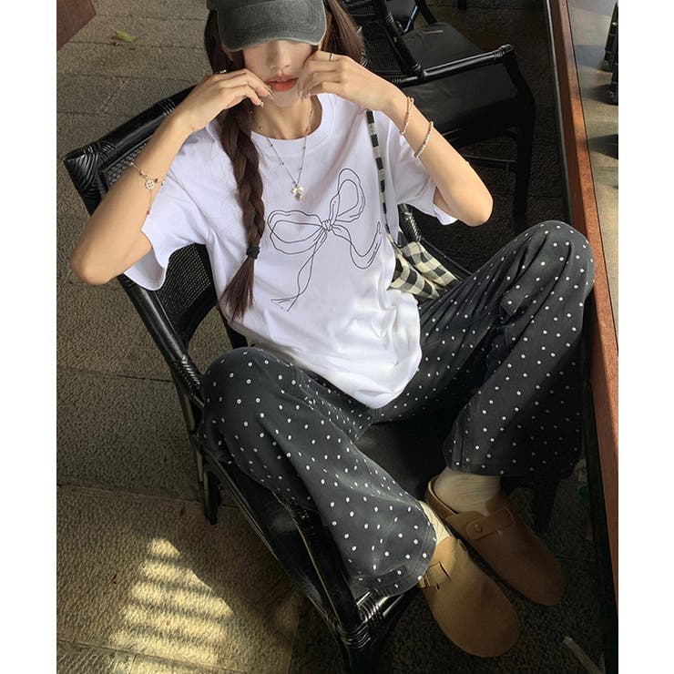 フラワーロングパンツ | aimoha  | 詳細画像4 