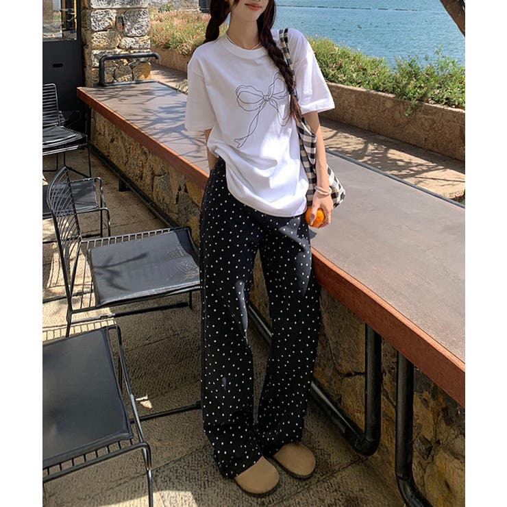 フラワーロングパンツ | aimoha  | 詳細画像6 