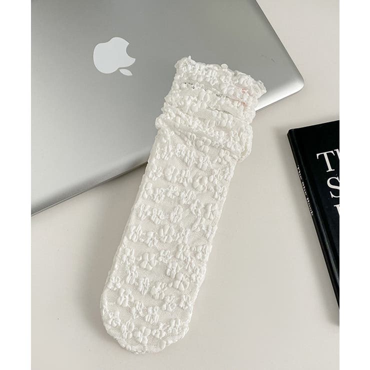 【mosox】 韓国風花柄透け感ソックス | aimoha  | 詳細画像6 