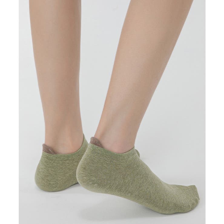 グリーン | 【mosox】かかと耳付きショートソックス | aimoha 
