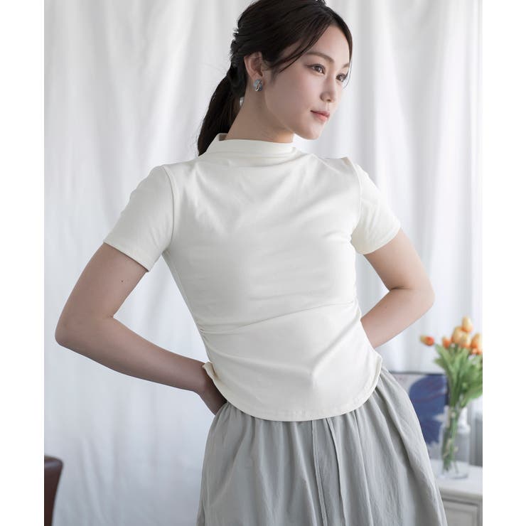 Tシャツ フェミニン半袖トップス レディース【SS】 | aimoha  | 詳細画像3 