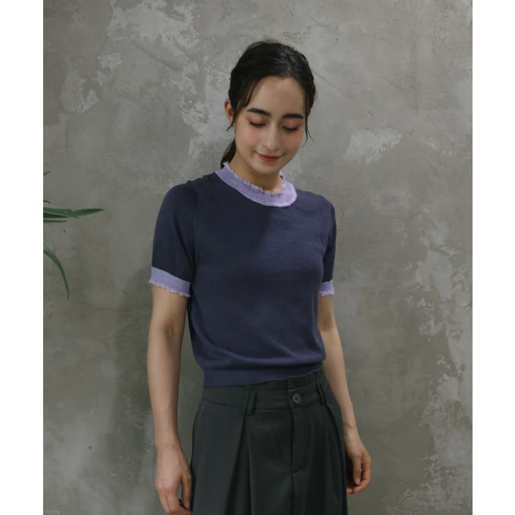 【Aimoha】クルーネック半袖トップス Tシャツ【SS】 | aimoha  | 詳細画像2 