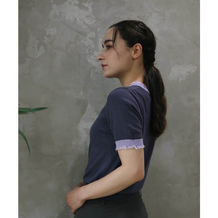 【Aimoha】クルーネック半袖トップス Tシャツ【SS】 | aimoha  | 詳細画像6 