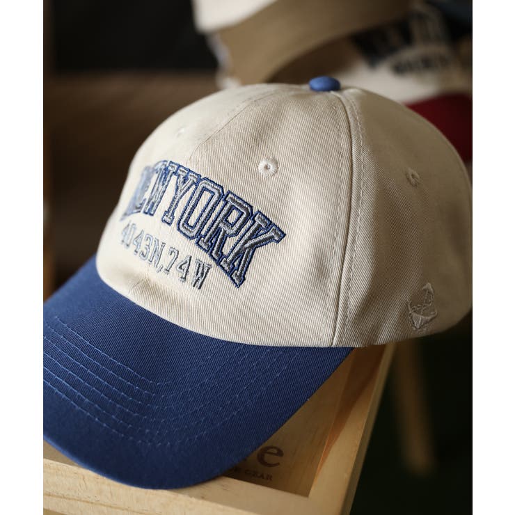 HOOK -original- バイカラーアメカジ刺繍キャップ[品番