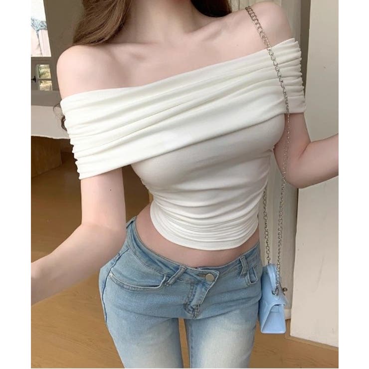 【Jasmine】オフショル半袖カットソートップス Jasmine Grandi… | aimoha  | 詳細画像3 