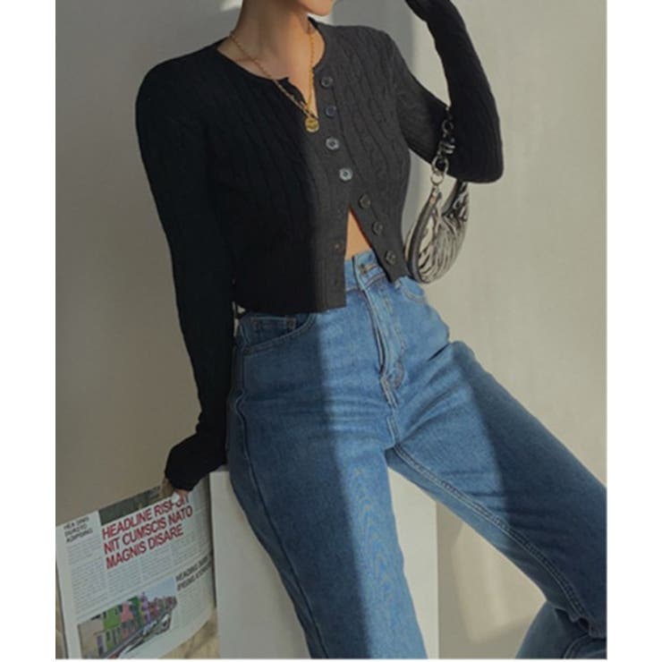 【Jasmine】ケーブル編みニットカーディガン Jasmine Grandif… | aimoha  | 詳細画像4 