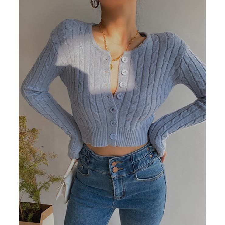 【Jasmine】ケーブル編みニットカーディガン Jasmine Grandif… | aimoha  | 詳細画像9 