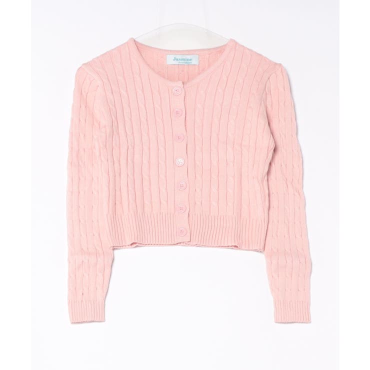 ピンク | 【Jasmine】ケーブル編みニットカーディガン Jasmine Grandif… | aimoha 