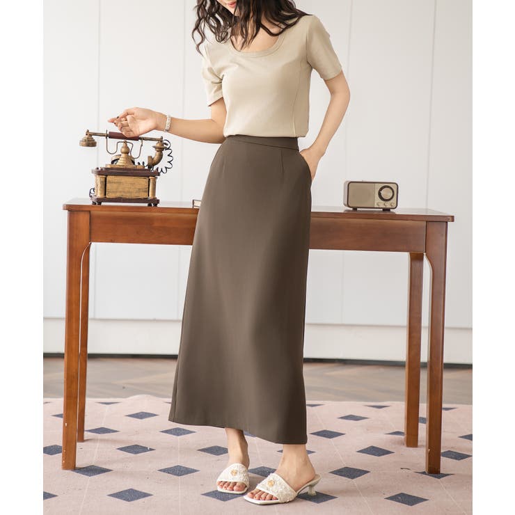 【Banico】スーツ生地 ホルタースカート ロングスカート | aimoha  | 詳細画像9 