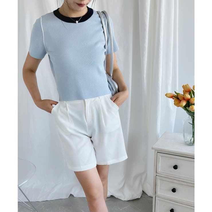 カラフルバインダーネックTシャツ【SS】 | aimoha  | 詳細画像5 