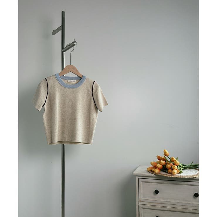 カラフルバインダーネックTシャツ【SS】 | aimoha  | 詳細画像17 