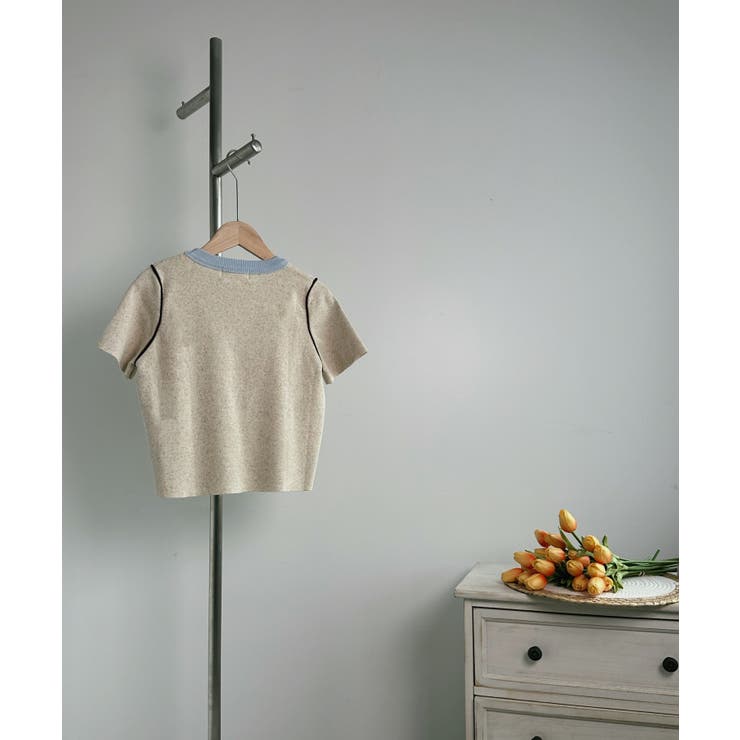 カラフルバインダーネックTシャツ【SS】 | aimoha  | 詳細画像16 