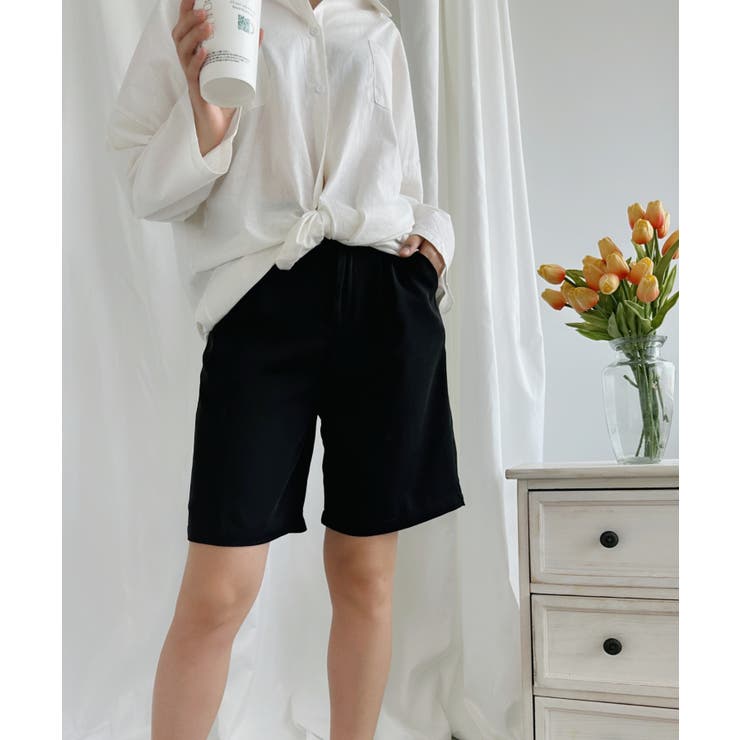 薄手ハイウエストショートパンツ【SS】 | aimoha  | 詳細画像9 