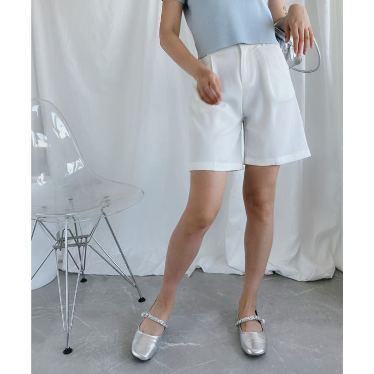 薄手ハイウエストショートパンツ【SS】 | aimoha  | 詳細画像4 