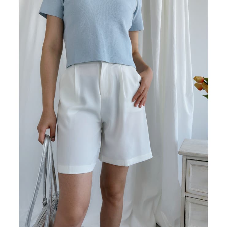 薄手ハイウエストショートパンツ【SS】 | aimoha  | 詳細画像5 