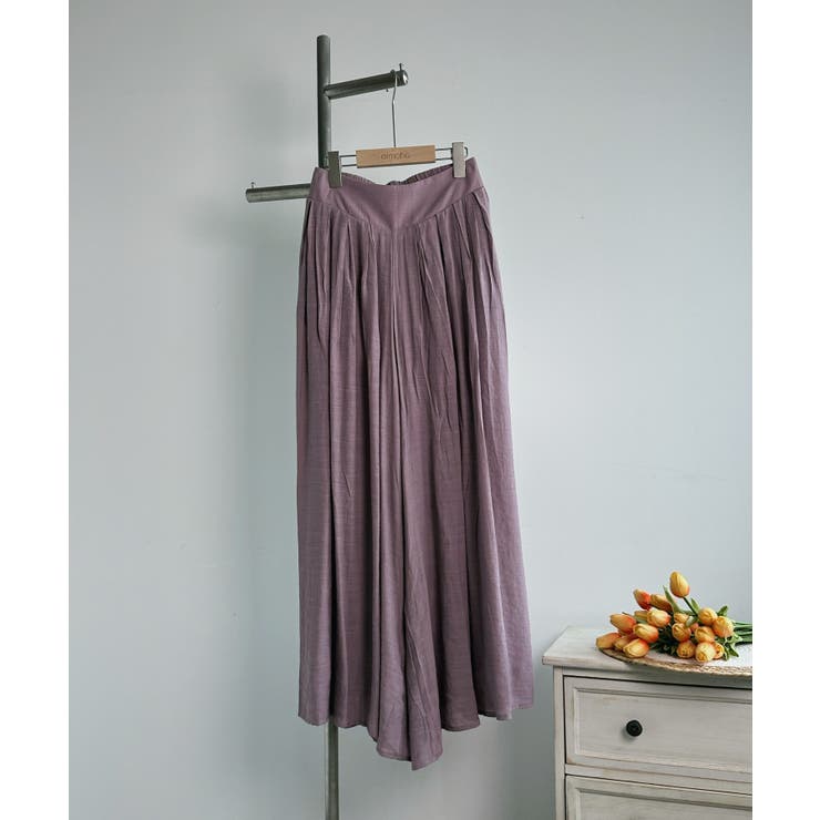 薄手タックワイドパンツ | aimoha  | 詳細画像11 