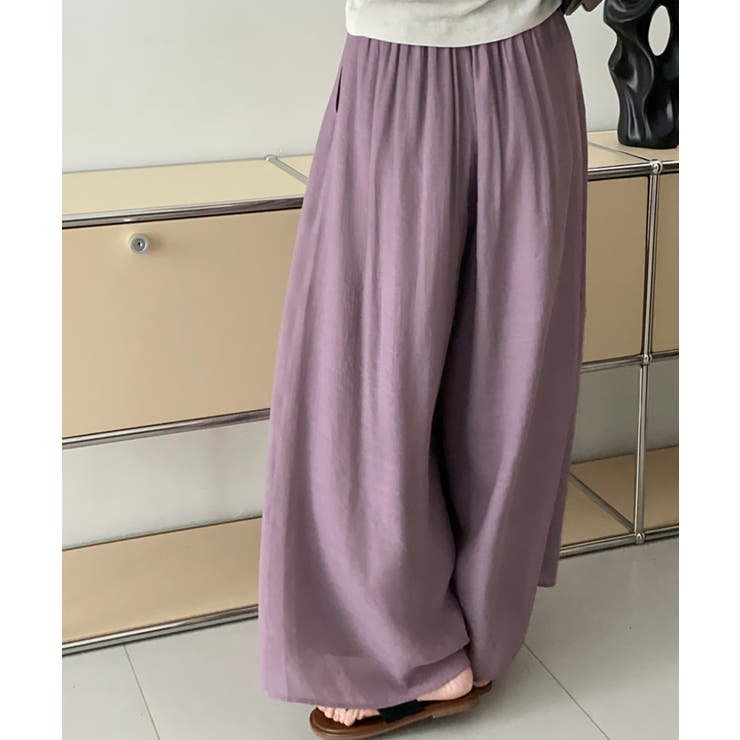 薄手タックワイドパンツ | aimoha  | 詳細画像12 