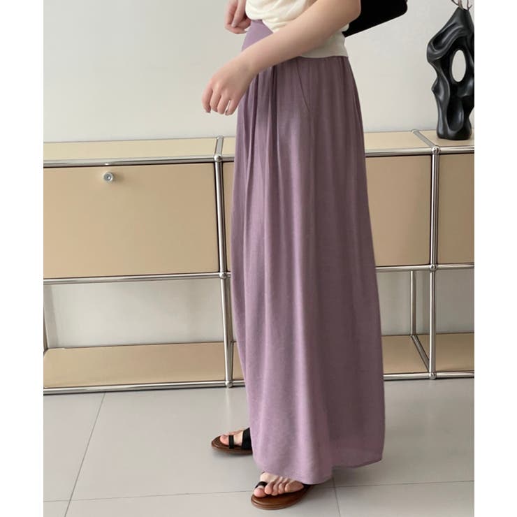 薄手タックワイドパンツ | aimoha  | 詳細画像13 