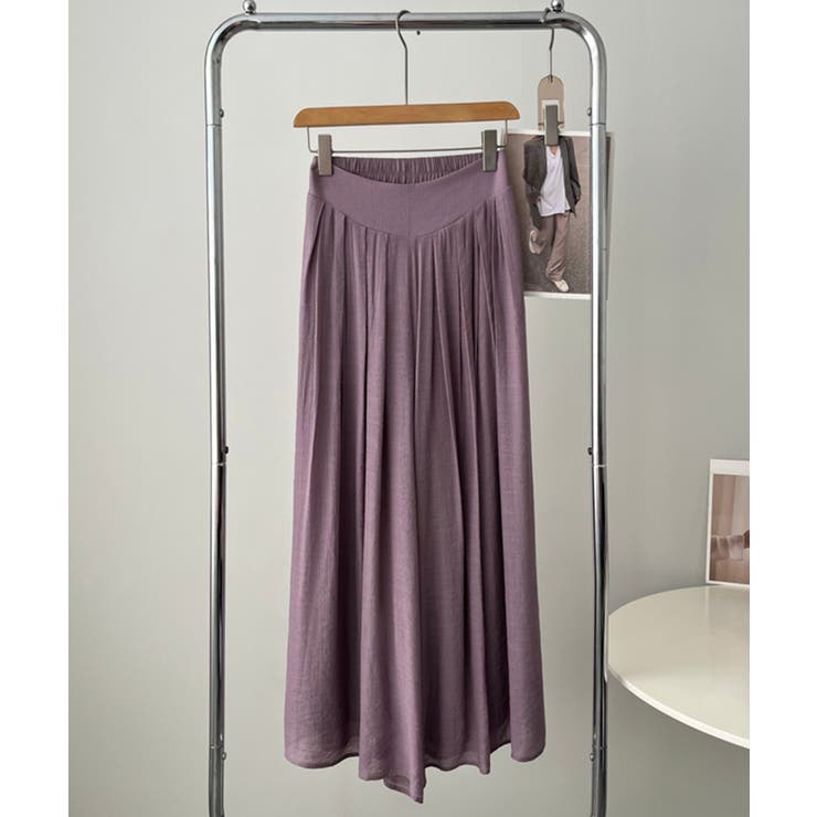 薄手タックワイドパンツ | aimoha  | 詳細画像18 