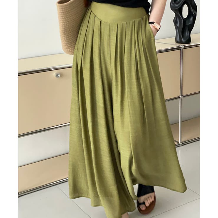 薄手タックワイドパンツ | aimoha  | 詳細画像23 