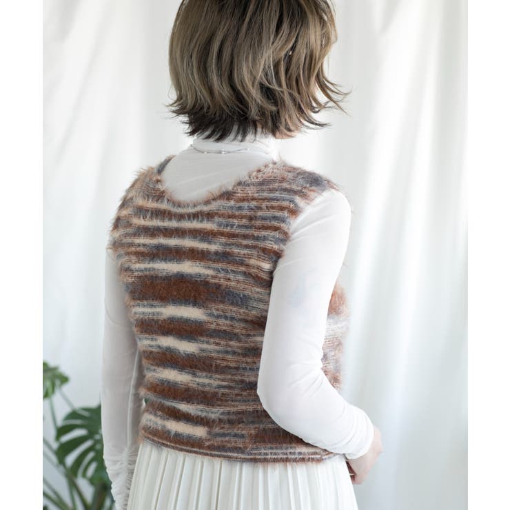 ◯【BANICO】ミックスカラーベスト | aimoha  | 詳細画像2 