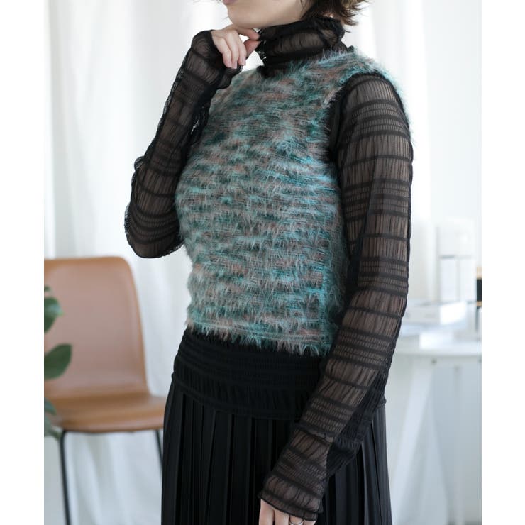 ◯【BANICO】ミックスカラーベスト | aimoha  | 詳細画像4 